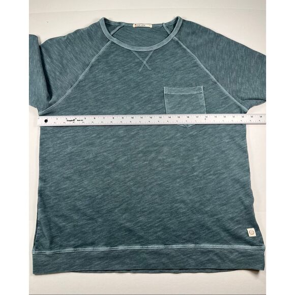 Marine Layer Mens Size Large Vintage Heavy Slub Raglan Cotton Pocket Crew Neck - Picture 9 of 12
